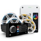 Fusion Marine RA770 audio set met 4 witte Apollo speakers