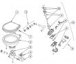 Inlaatknie met Seal (3) voor AquaT (Silent)/Space Saver Elektrische Toiletten