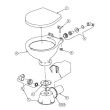 Voet Motorbasis (7) voor Johnson Pump & Allpa Silent Toiletten