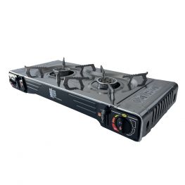 2-Pits gaskomfoor 5Kw cardridge  model met Gratis Bakplaat