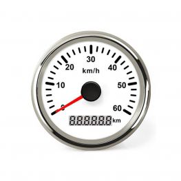 Hollex GPS Snelheidsmeter analoog wit 0-60km/h