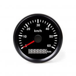 Hollex GPS Snelheidsmeter analoog zwart 0-60km/h
