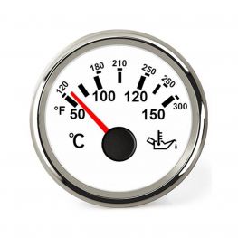 Hollex olietemperatuurmeter wit 9-32V