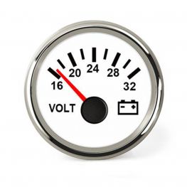 Hollex Voltmeter 24V wit