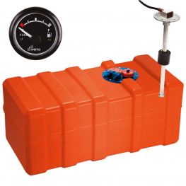 Inbouw Brandstoftank Kunststof Complete Set 140 Liter Inclusief Meter en Gever