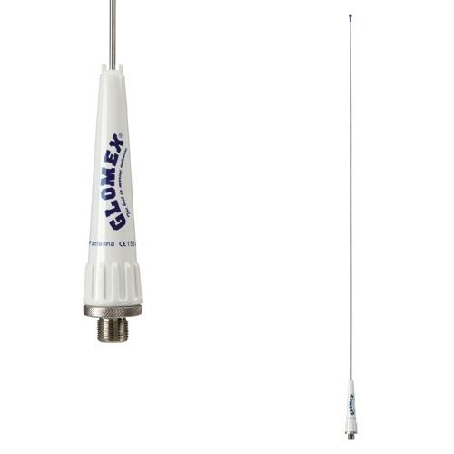Glomex - Antenne VHF - 3 dB - fouet fibre de verre 1 m. + câble coaxial  longueur 18 m. - pour voiliers - RA106GRPSB18 GLOMEX 102428 