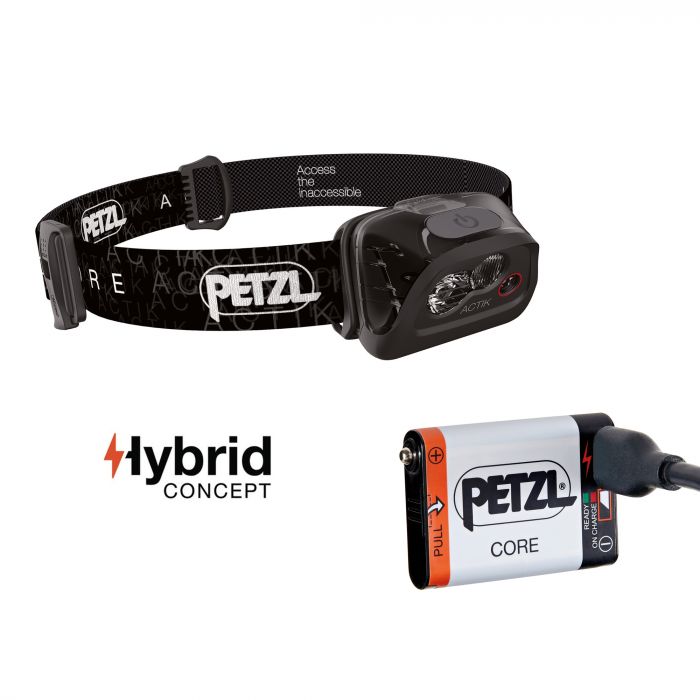 Zullen frequentie Tom Audreath Petzl Actik Core LED hybride hoofdlamp, 350 lumen - Nautic Gear