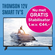 12 Volt TV voor de boot Kopen? Nu met gratis 12/24v stabilisator