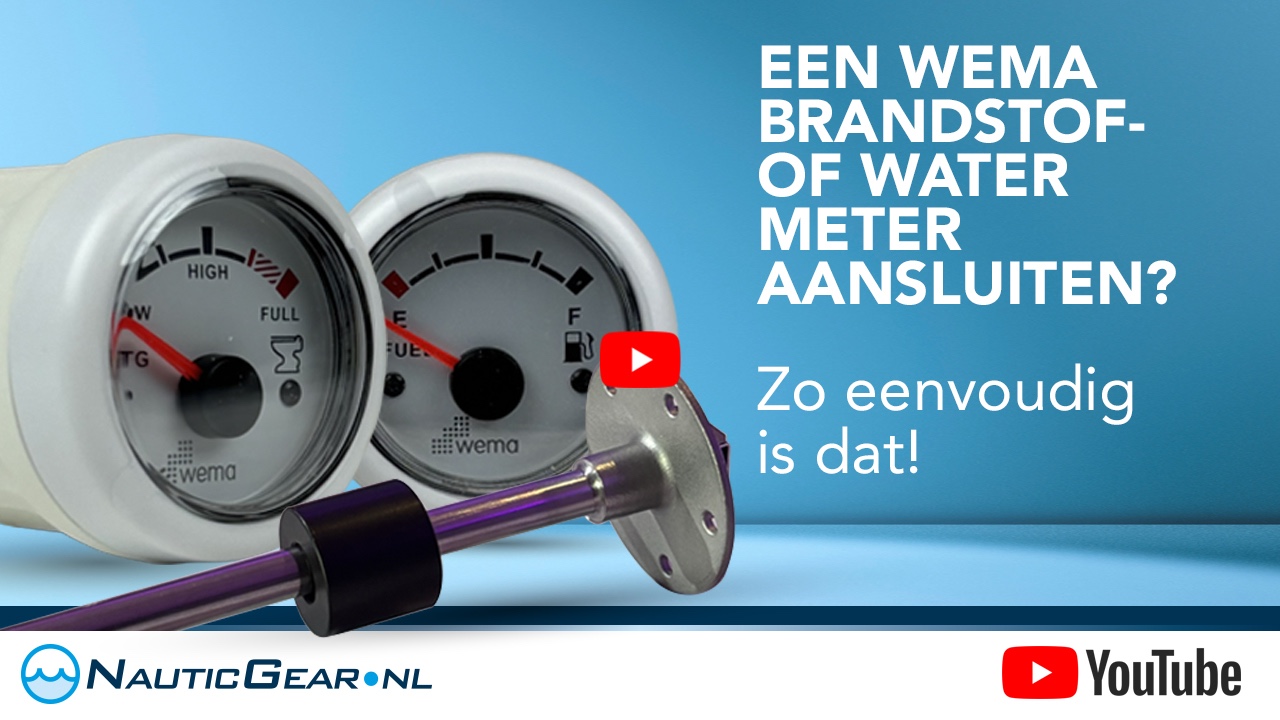 Wema brandstof- watermeter aansluiten op gever